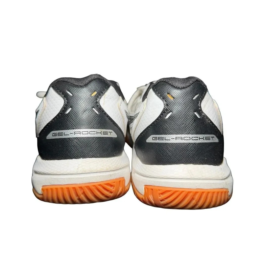 ASICS Gel-Rocket 10 Indoor Court Shoes – Size 8.5 (White/Black)